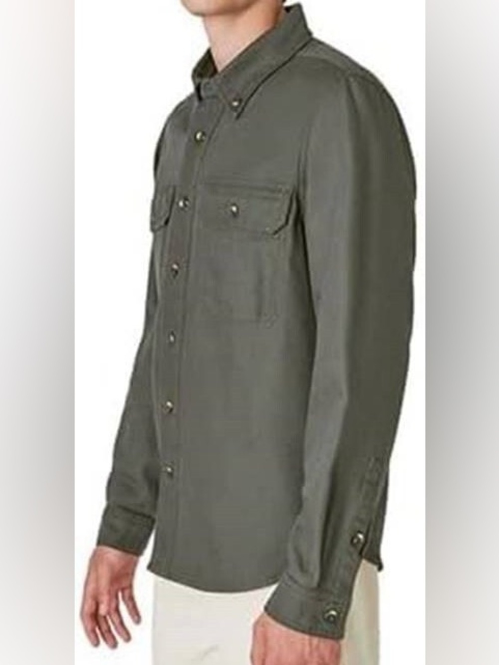 Lucky Brand Men's Olive Green Shirt Size XL